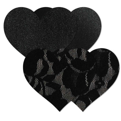 Nippies Basics Black Hearts - Size B