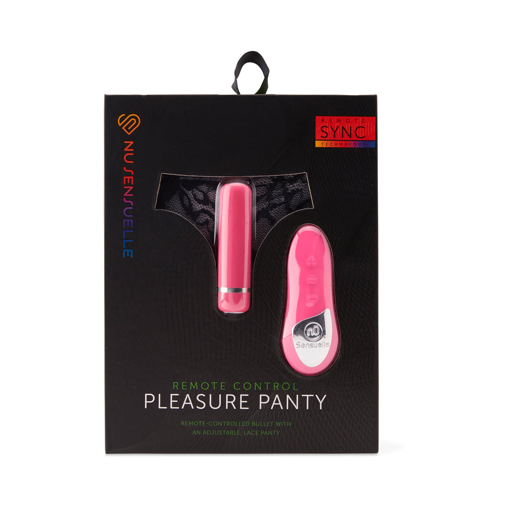 Nu Sensuelle Pleasure Panty with Remote Control 15 Function Bullet - Pink