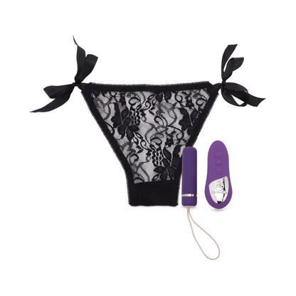 Nu Sensuelle Pleasure Panty with Remote Control 15 Function Bullet - Purple