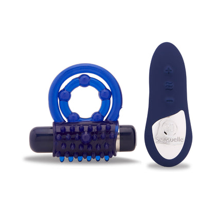 Nu Sensuelle Endure Remote Control Couple's Ring - Blue