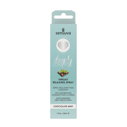 Sensuva Deeply Love You Throat Relaxing Spray Chocolate Mint 1 oz.