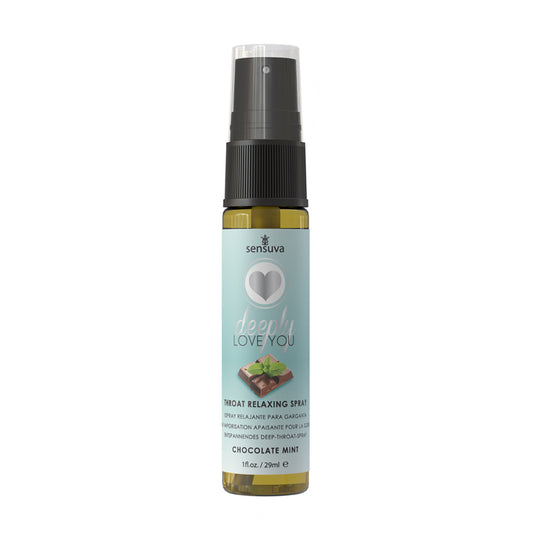 Sensuva Deeply Love You Throat Relaxing Spray Chocolate Mint 1 oz.