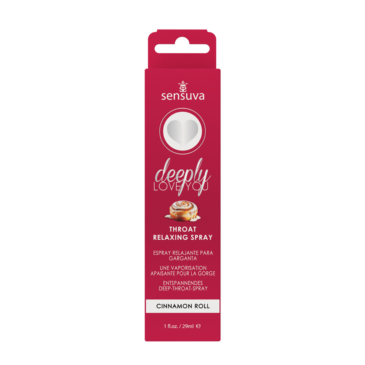 Sensuva Deeply Love You Throat Relaxing Spray Cinnamon Roll 1 oz.