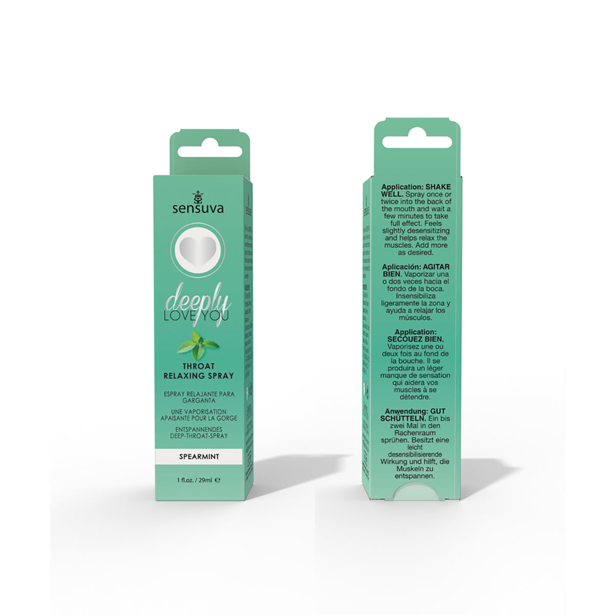 Sensuva Deeply Love You Throat Relaxing Spray Spearmint 1 oz.