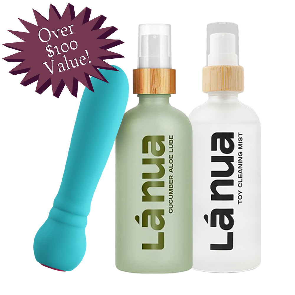 Grand Opening Bundle - Femme Funn Ultra Bullet Aqua, La Nua Cucumber Aloe Lube, La Nua Cleaning Mist