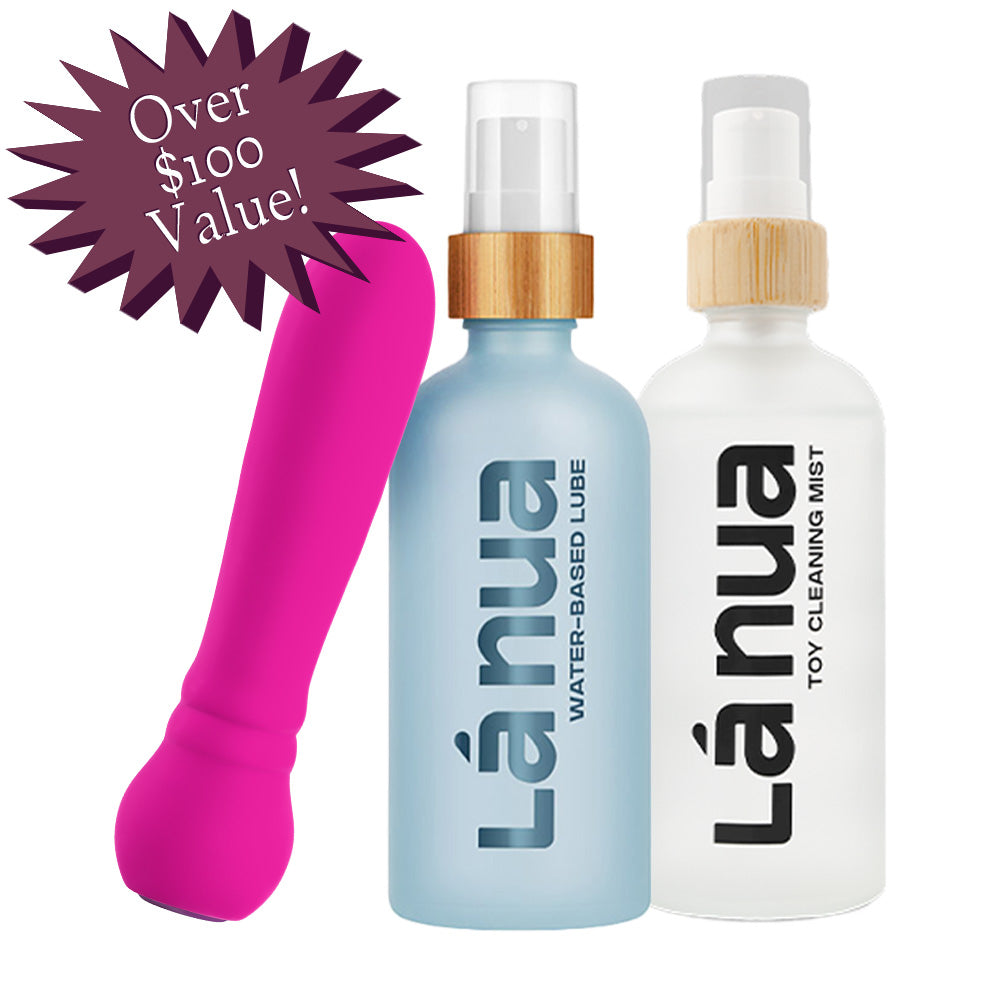 Grand Opening Bundle - Femme Funn Ultra Bullet Pink, La Nua Unflavored Water Lube, La Nua Cleaning Mist