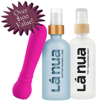 Grand Opening Bundle - Femme Funn Ultra Bullet Pink, La Nua Unflavored Water Lube, La Nua Cleaning Mist