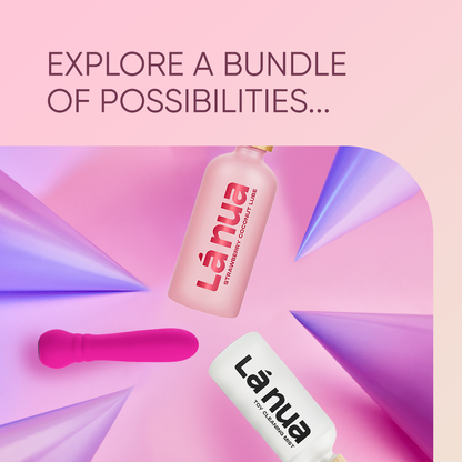 Grand Opening Bundle - Femme Funn Ultra Bullet Pink, La Nua Strawberry Coconut Lube, La Nua Cleaning Mist
