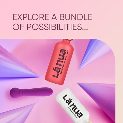 Grand Opening Bundle - Femme Funn Ultra Bullet Purple, La Nua Watermelon Mint Lube, La Nua Cleaning Mist
