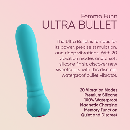 Grand Opening Bundle - Femme Funn Ultra Bullet Aqua, La Nua Unflavored Water Lube, La Nua Cleaning Mist