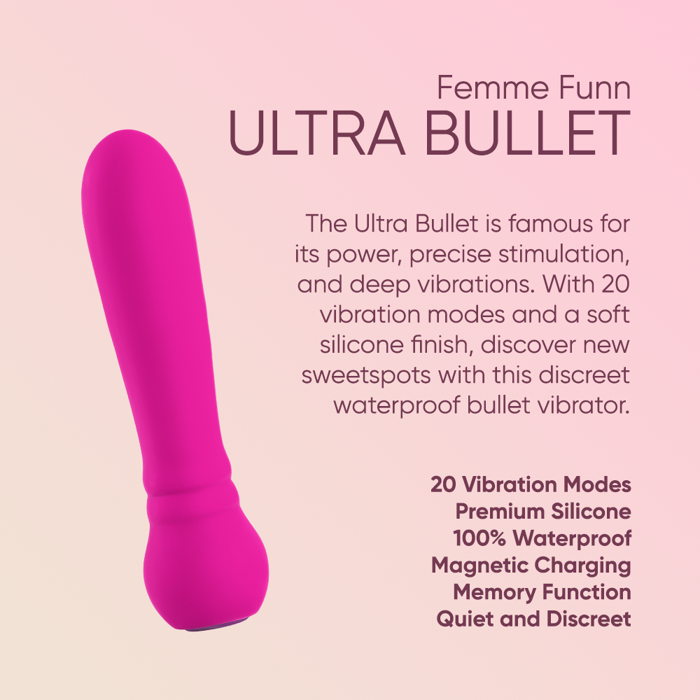 Grand Opening Bundle - Femme Funn Ultra Bullet Pink, La Nua Watermelon Mint Lube, La Nua Cleaning Mist