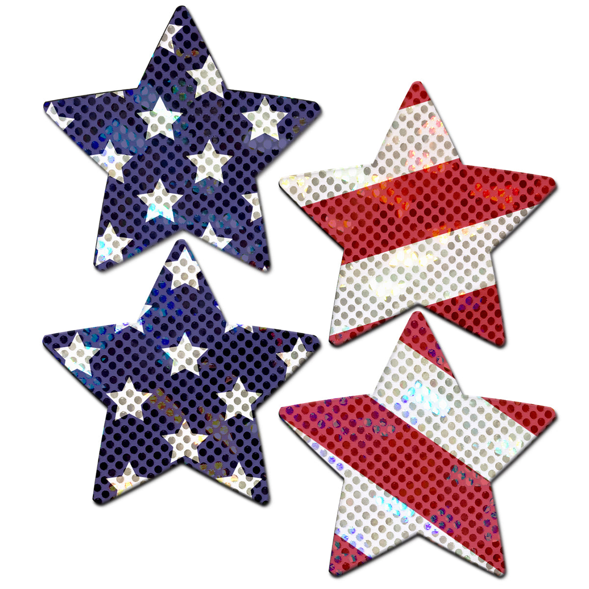 Pastease Petite Patriot Stars 4pk