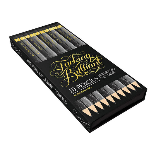 Calligraphuck Fucking Brilliant Pencils 10 pk.