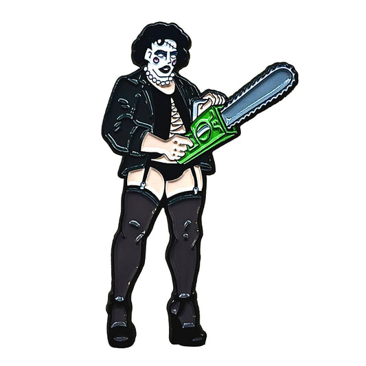 Geeky & Kinky Rocky Chainsaw Pin