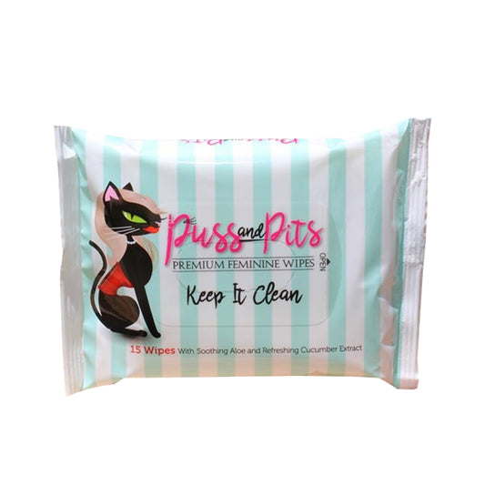 Puss and Pits Wipes 15pk