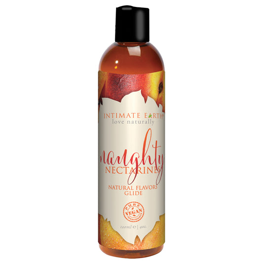 Intimate Earth Flavored Glide - Naughty Peaches 4oz