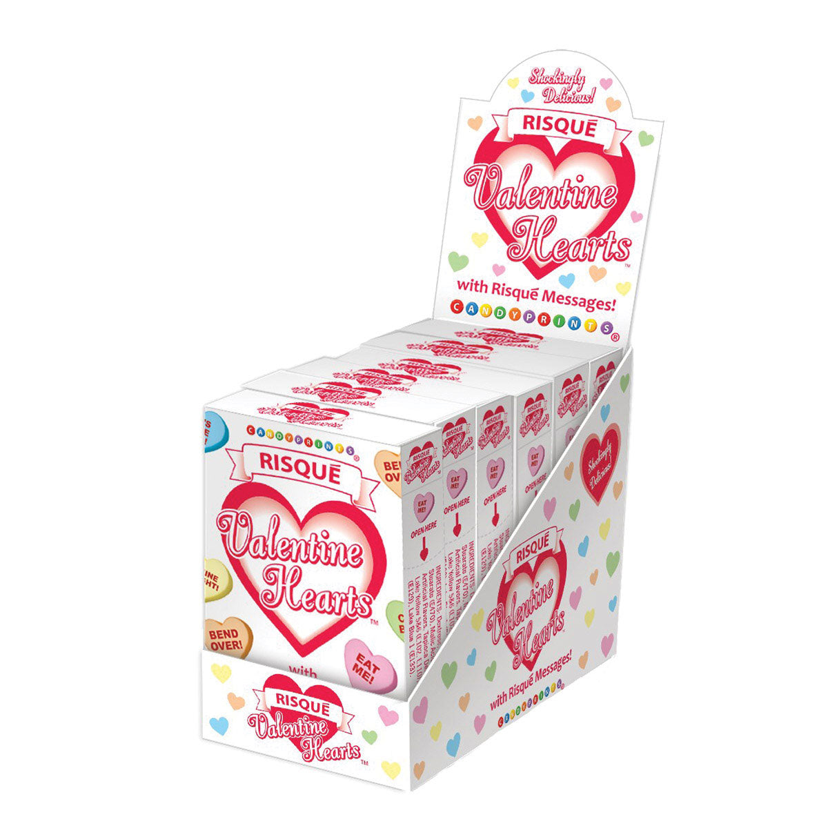 Risque Valentine Hearts Candy Boxes 6ct