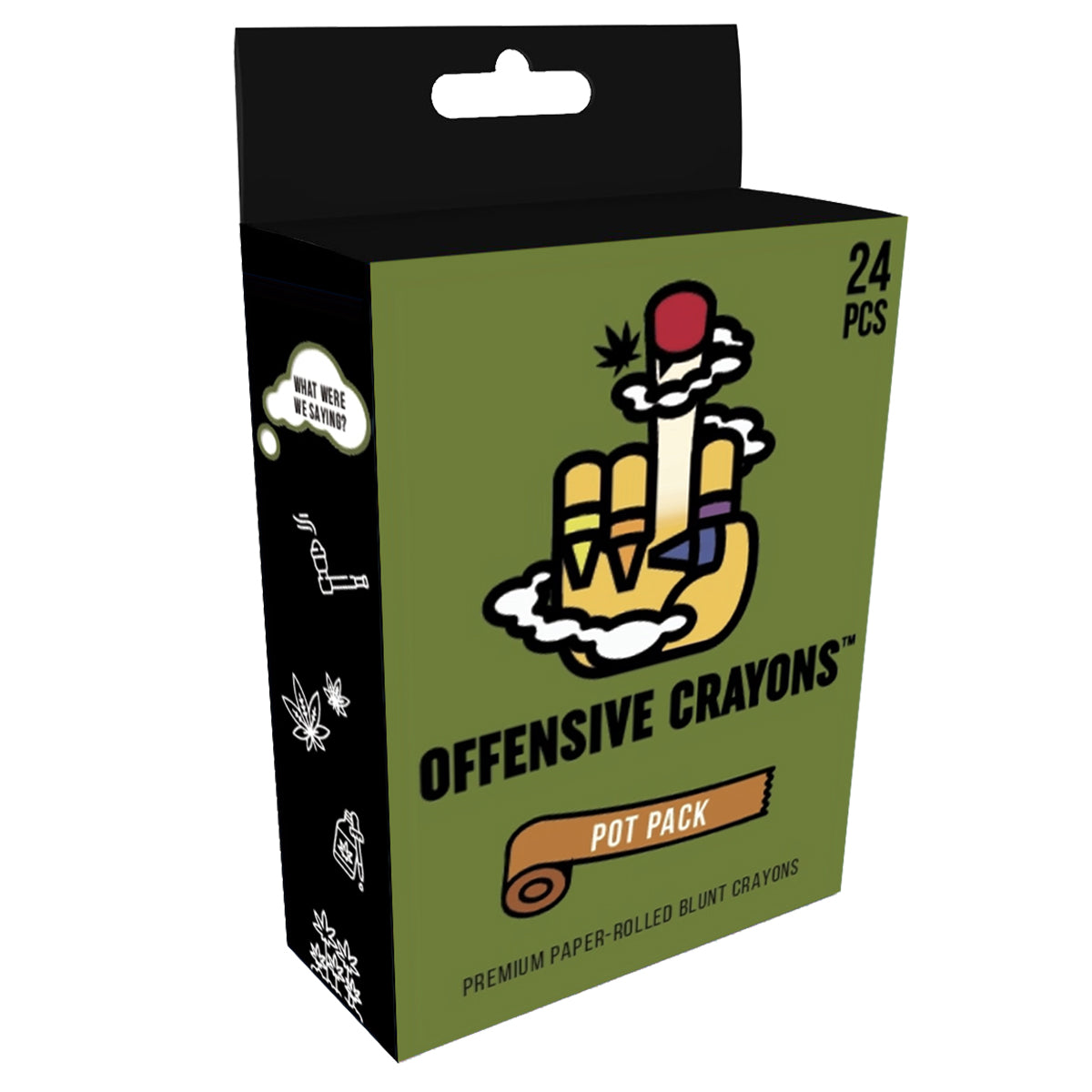 Wood Rocket Offensive Crayons Pot Pack