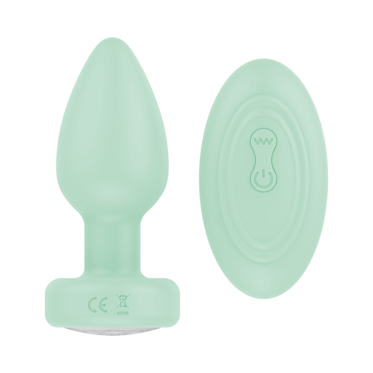 Luv Inc Pr17: Vibrating Plug W/ Remote Green