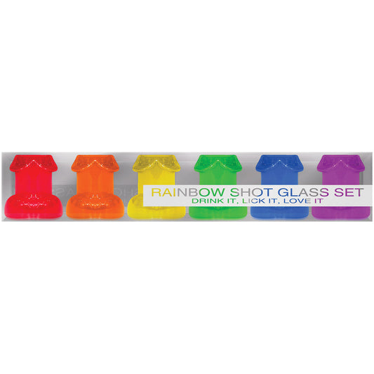 Penis Shooter Rainbow Set of Six