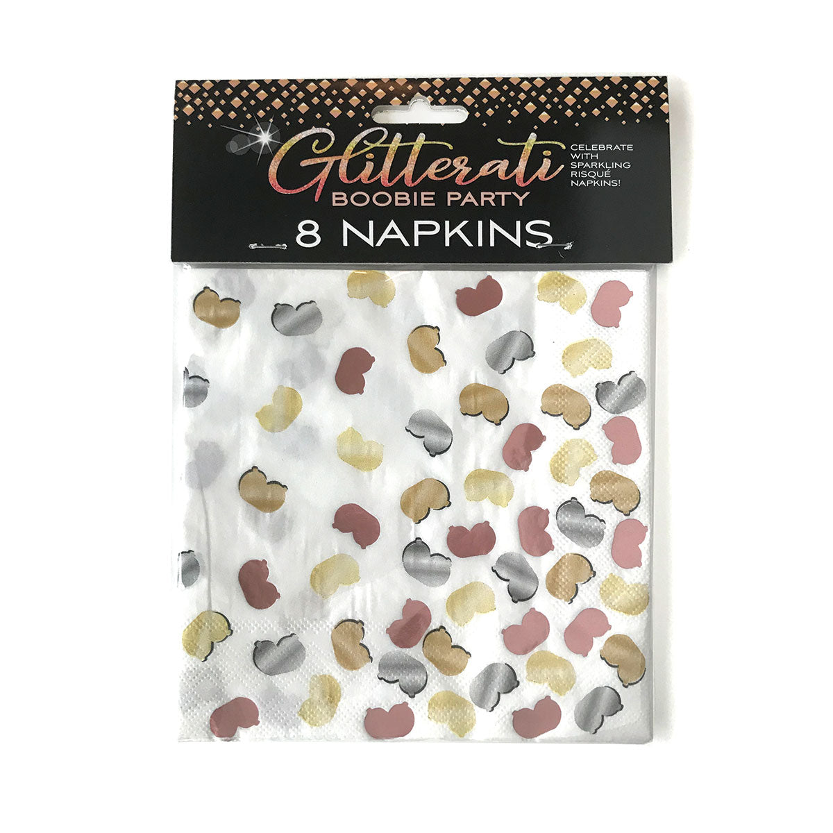 Glitterati Boobie Napkins 8pk