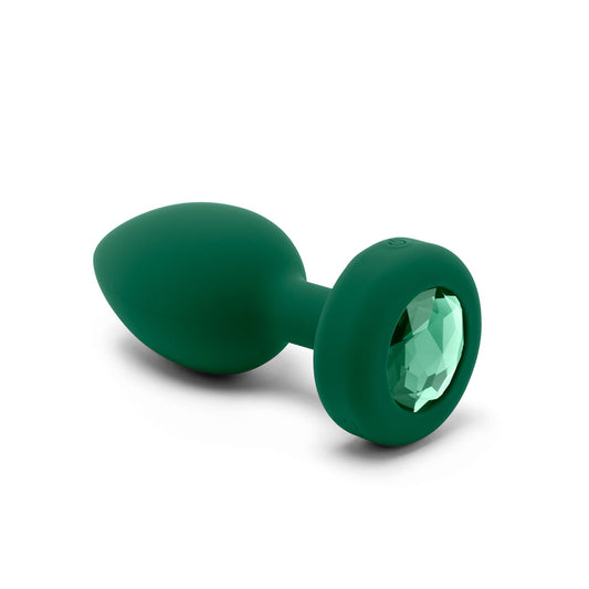 B-Vibe Vibrating Jewel Plug Medium/Large - Emerald