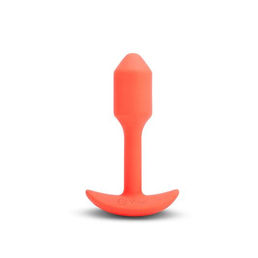 B-Vibe Vibrating Snug Plug 1 (S) - Orange