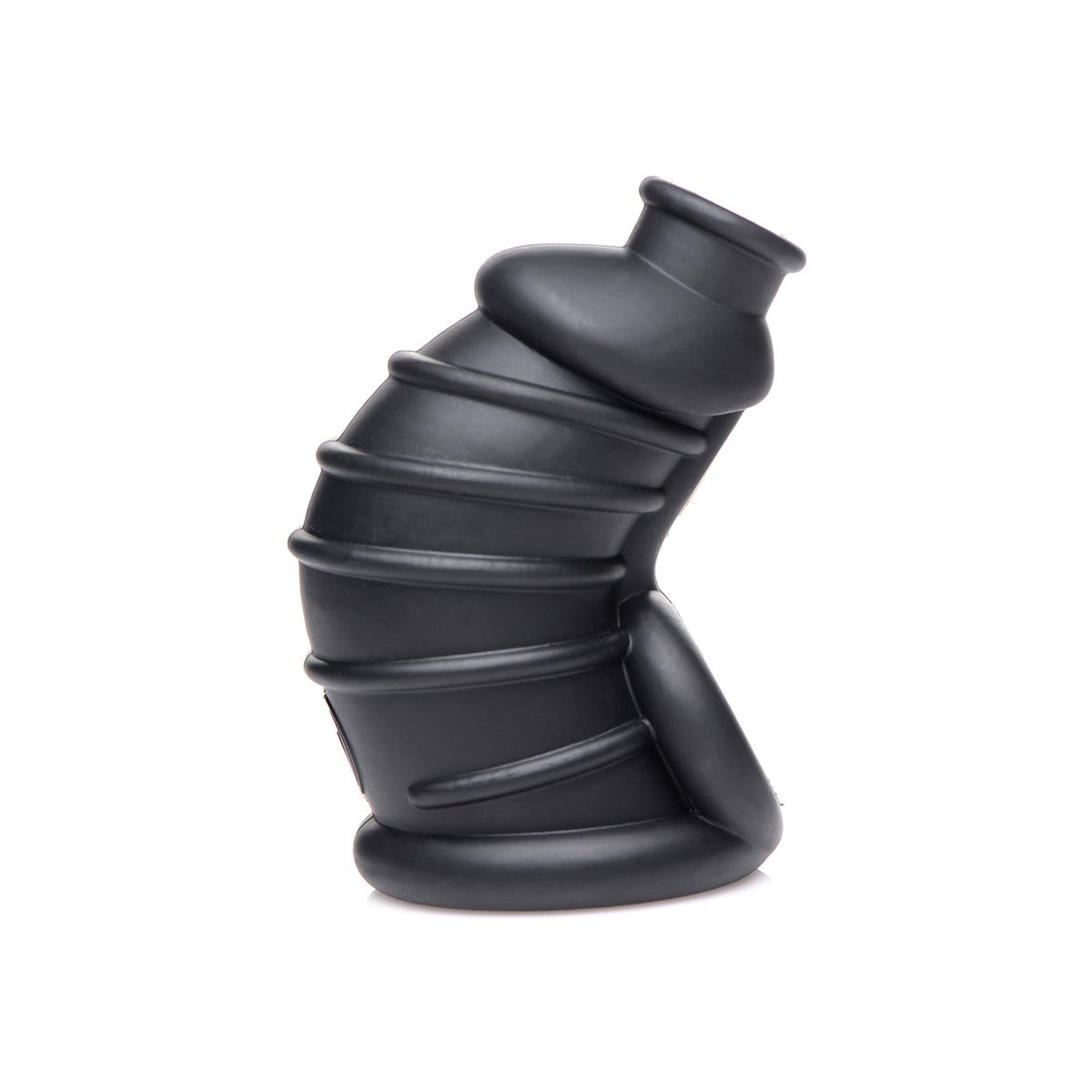 Dark Chamber Silicone Chastity Cage - Black