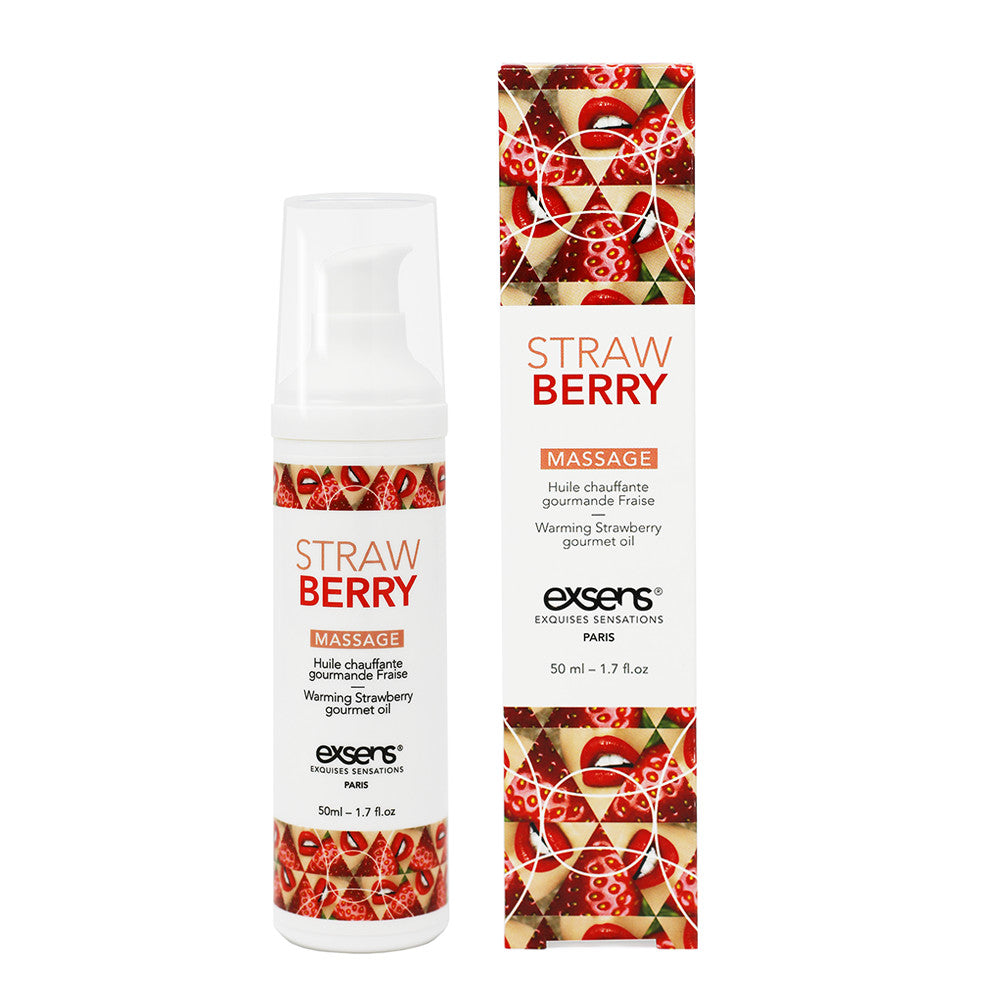 Exsens Warming Massage Oil 50ml - Strawberry