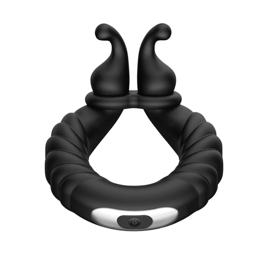 FORTO F-24 Textured Vibrating C-Ring - Black