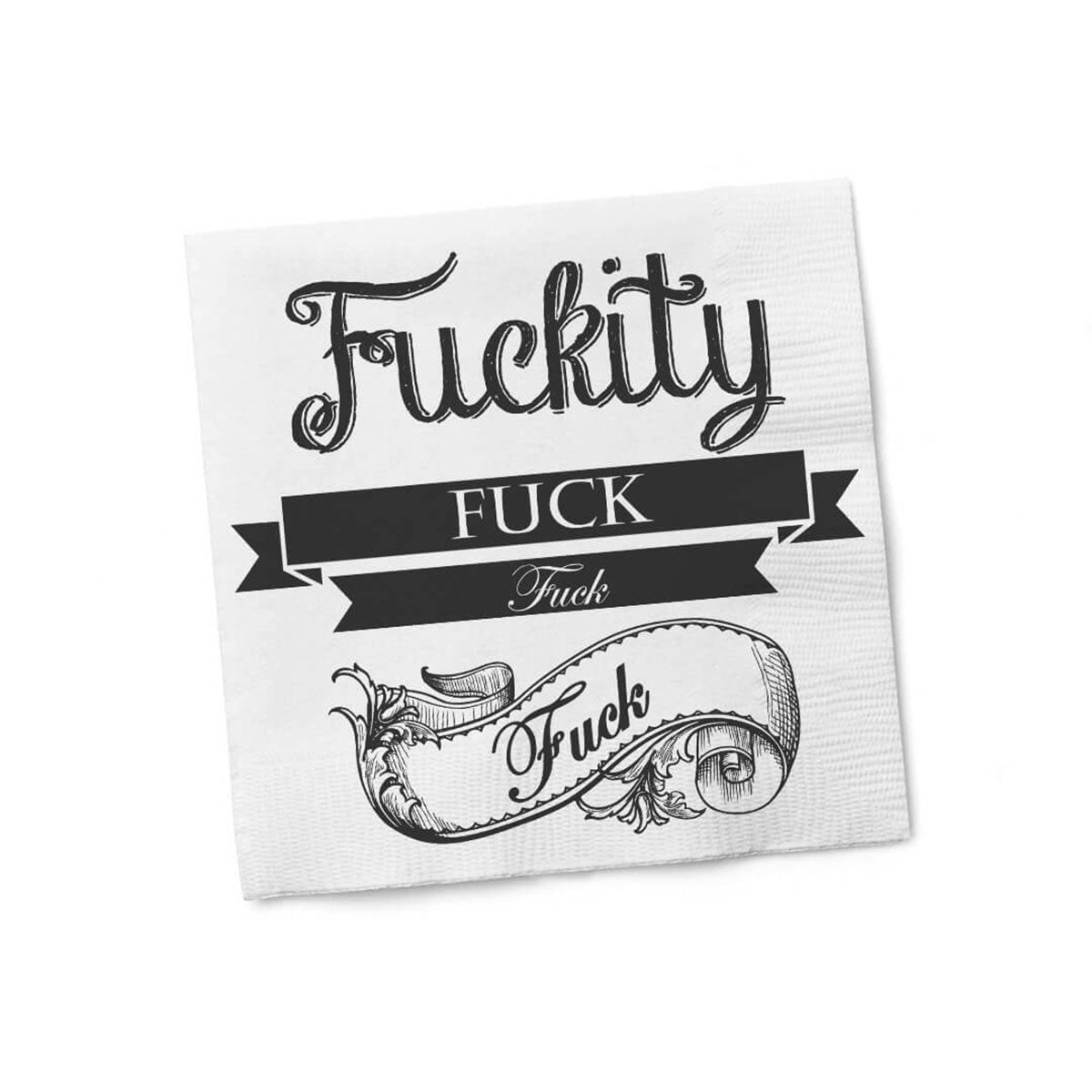 Twisted Wares Fuckity Fuck Fuck Fuck Napkins