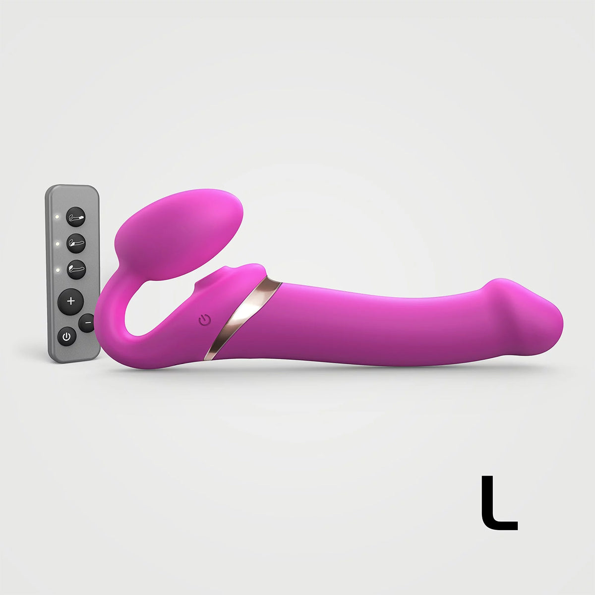 Strap-On-Me Multi-Orgasm Large Bendable Strap-On - Fuchsia